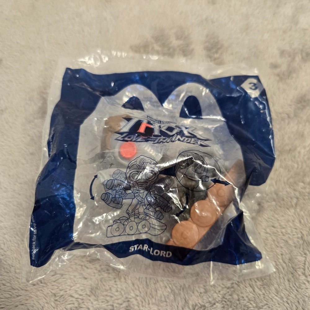 McDonalds Happy Meal Toy Marvel Thor Love and Thunder Star-Lord 2022 Sealed #3